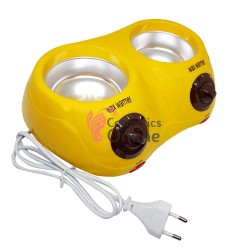 Incalzitor dublu pentru ceara traditionala de decantor, 2 x 240 ml AONE